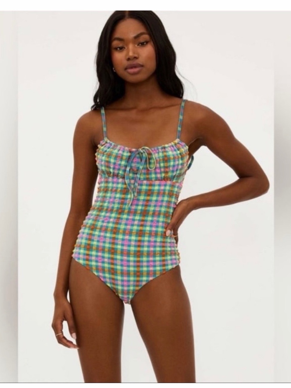 Beach Riot Betsy Gingham One-Piece Swimsuit